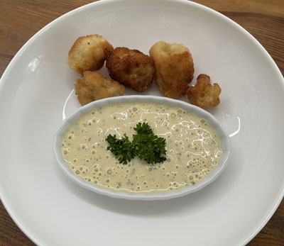 Gebackener Blumenkohl mit Remoulade