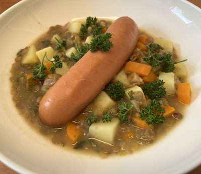 Berliner Linseneintopf nach DDR-Rezept