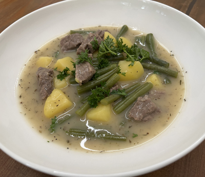 Grüne-Bohnen-Eintopf mit Rindfleisch
